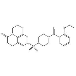 9-((4-(2-ethoxybenzoyl)piperazin-1-yl)sulfonyl)-1,2,6,7-tetrahydropyrido[3,2,1-ij]quinolin-3(5H)-one Structure
