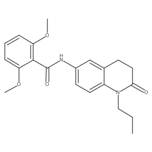 2,6-dimethoxy-N-(2-oxo-1-propyl-1,2,3,4-tetrahydroquinolin-6-yl)benzamide结构式