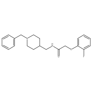 N-[(1-benzylpiperidin-4-yl)methyl]-2-(2-fluorophenoxy)acetamide结构式