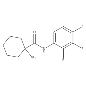 1-Amino-N-(2,3,4-trifluorophenyl)cyclohexanecarboxamide结构式