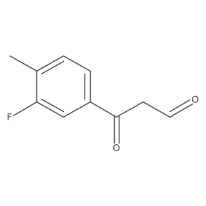 3-(3-Fluoro-4-methylphenyl)-3-oxopropanal Structure