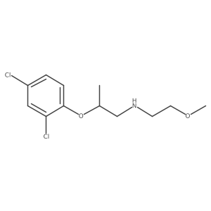 N-[2-(2,4-Dichlorophenoxy)propyl]-N-(2-methoxyethyl)amine Structure