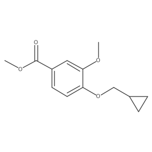 Methyl 4-(cyclopropylmethoxy)-3-methoxybenzoate Structure