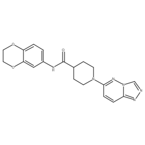 N-(2,3-dihydro-1,4-benzodioxin-6-yl)-1-([1,2,4]triazolo[4,3-b]pyridazin-6-yl)piperidine-4-carboxamide Structure