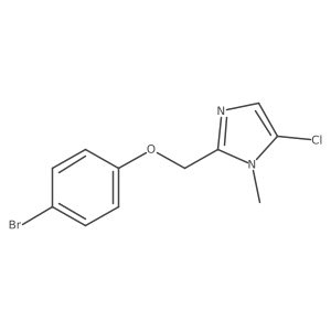 2-[(4-Bromophenoxy)methyl]-5-chloro-1-methyl-1H-imidazole Structure