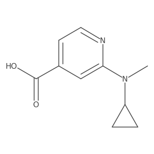 2-[Cyclopropyl(methyl)amino]pyridine-4-carboxylic acid结构式