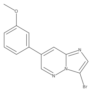 3-Bromo-7-(3-methoxyphenyl)imidazo[1,2-b]pyridazine结构式