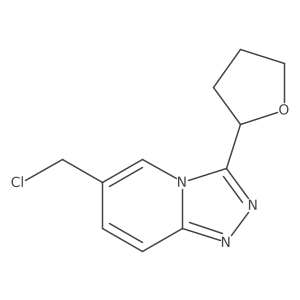 6-(Chloromethyl)-3-(tetrahydrofuran-2-yl)[1,2,4]triazolo[4,3-a]pyridine Structure