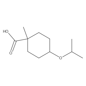 1-Methyl-4-(propan-2-yloxy)cyclohexane-1-carboxylic acid Structure