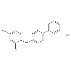 4-([1,1'-Biphenyl]-4-yloxy)-3-chloroaniline hydrochloride结构式