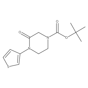 tert-Butyl 3-oxo-4-(3-thienyl)piperazine-1-carboxylate结构式