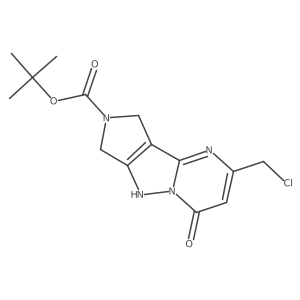 tert-Butyl 2-(chloromethyl)-4-oxo-1,9-dihydro-4H-pyrrolo-[3',4':3,4]pyrazolo[1,5-a]pyrimidine-8(7H)-carboxylate Structure