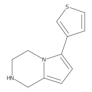 6-Thiophen-3-yl-1,2,3,4-tetrahydro-pyrrolo[1,2-a]pyrazine Structure