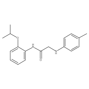 N-[2-(1-Methylethoxy)phenyl]-2-[(4-methylphenyl)amino]acetamide Structure