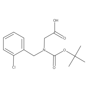 N-Boc-2-chlorobenzyl-glycine结构式
