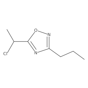 5-(1-Chloroethyl)-3-propyl-1,2,4-oxadiazole结构式