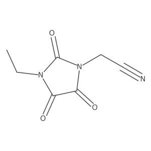2-(3-Ethyl-2,4,5-trioxoimidazolidin-1-yl)acetonitrile结构式