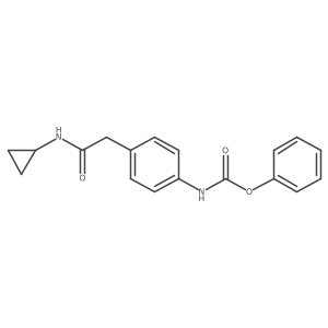 Phenyl (4-(2-(cyclopropylamino)-2-oxoethyl)phenyl)carbamate Structure