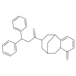 3-(3,3-diphenylpropanoyl)-3,4,5,6-tetrahydro-1H-1,5-methanopyrido[1,2-a][1,5]diazocin-8(2H)-one Structure