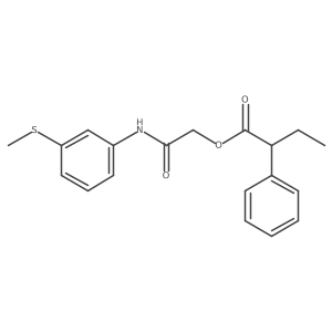 {[3-(Methylsulfanyl)phenyl]carbamoyl}methyl 2-phenylbutanoate Structure