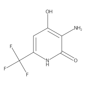 3-Amino-2,4-dihydroxy-6-(trifluoromethyl)pyridine Structure