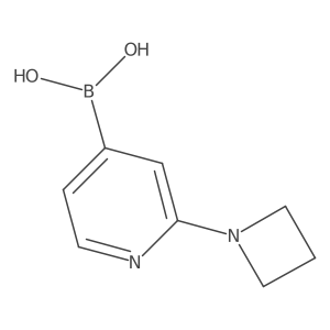 [2-(Azetidin-1-yl)pyridin-4-yl]boronic acid Structure