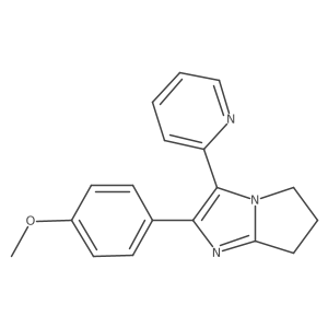 5h-Pyrrolo[1,2-a]imidazole,6,7-dihydro-2-(4-methoxyphenyl)-3-(2-pyridinyl)-结构式