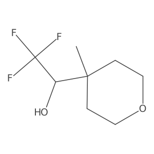 2,2,2-trifluoro-1-(4-methyltetrahydro-2H-pyran-4-yl)ethanol结构式
