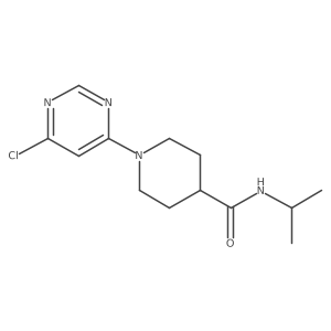 1-(6-chloropyrimidin-4-yl)-N-(propan-2-yl)piperidine-4-carboxamide Structure