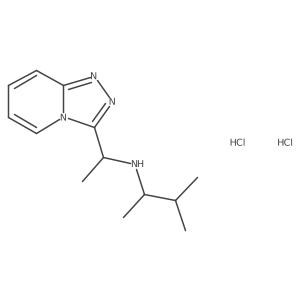 (3-Methylbutan-2-yl)(1-{[1,2,4]triazolo[4,3-a]pyridin-3-yl}ethyl)amine dihydrochloride结构式