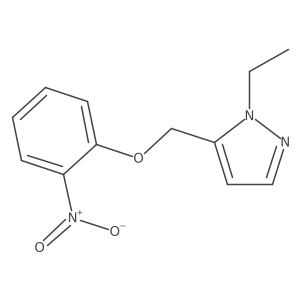 1-Ethyl-5-((2-nitrophenoxy)methyl)-1H-pyrazole结构式