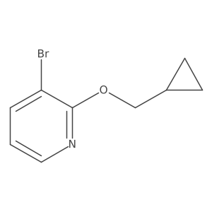 3-Bromo-2-(cyclopropylmethoxy)pyridine结构式