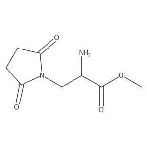 Methyl 2-amino-3-(2,5-dioxopyrrolidin-1-yl)propanoate结构式