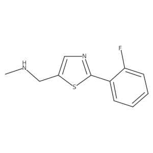 1-(2-(2-fluorophenyl)thiazol-5-yl)-N-methylmethanamine Structure