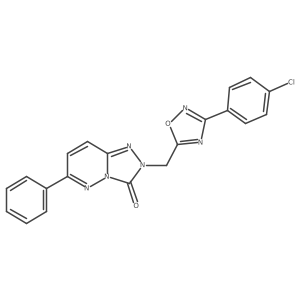 2-{[3-(4-chlorophenyl)-1,2,4-oxadiazol-5-yl]methyl}-6-phenyl-2H,3H-[1,2,4]triazolo[4,3-b]pyridazin-3-one Structure