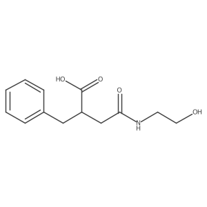 I+/--[2-[(2-Hydroxyethyl)amino]-2-oxoethyl]benzenepropanoic acid Structure