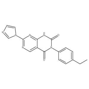 3-(4-ethylphenyl)-7-(1H-imidazol-1-yl)pyrimido[4,5-d]pyrimidine-2,4(1H,3H)-dione结构式