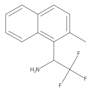 (S)-2,2,2-Trifluoro-1-(2-methylnaphthalen-1-yl)ethan-1-amine Structure
