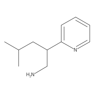 4-Methyl-2-(pyridin-2-yl)pentan-1-amine结构式