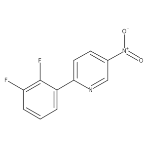 2-(2,3-Difluorophenyl)-5-nitropyridine Structure