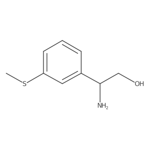 2-Amino-2-(3-(methylthio)phenyl)ethanol结构式
