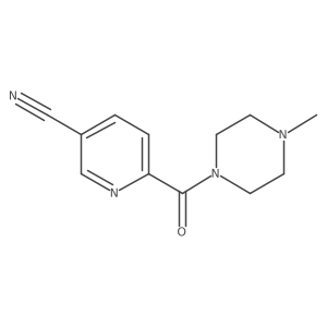 6-(4-Methylpiperazine-1-carbonyl)pyridine-3-carbonitrile Structure