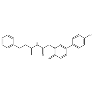 2-(3-(4-chlorophenyl)-6-oxopyridazin-1(6H)-yl)-N-(4-phenylbutan-2-yl)acetamide Structure
