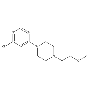 4-Chloro-6-(4-(2-methoxyethyl)piperazin-1-yl)pyrimidine Structure