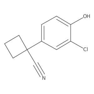 1-(3-Chloro-4-hydroxyphenyl)cyclobutane-1-carbonitrile Structure