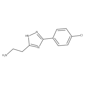 2-[5-(4-Chlorophenyl)-4H-1,2,4-triazol-3-yl]ethan-1-amine结构式