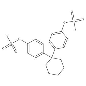 4,4'-Cyclohexylidenebis-phenol dimethanesulfonate Structure