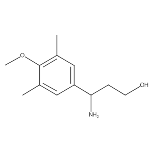 3-Amino-3-(4-methoxy-3,5-dimethylphenyl)propan-1-ol Structure