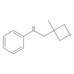 N-((3-Methyloxetan-3-yl)methyl)aniline结构式