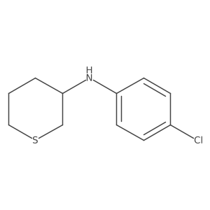 N-(4-chlorophenyl)thian-3-amine Structure